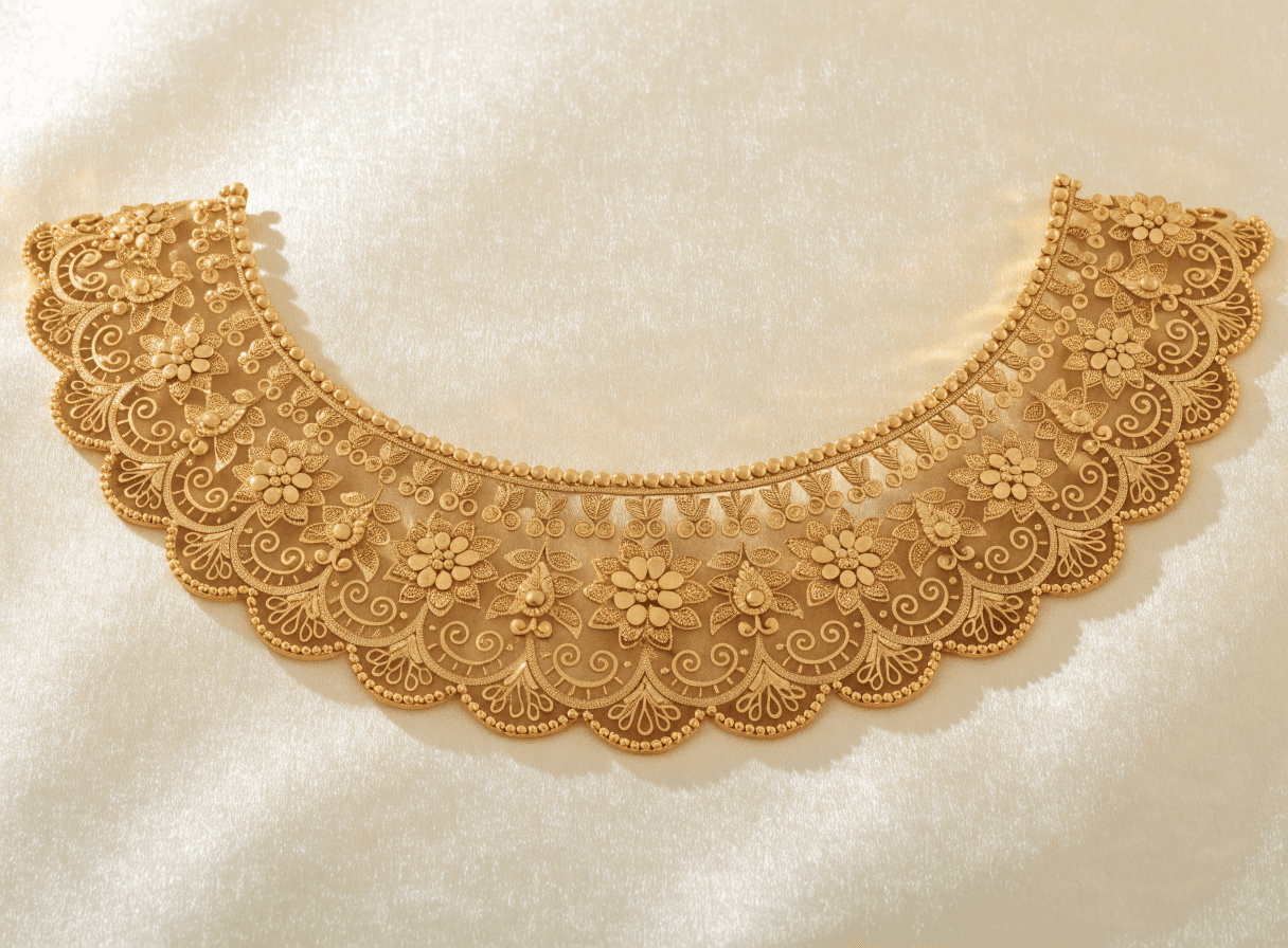 22K Filigree Bridal Necklace